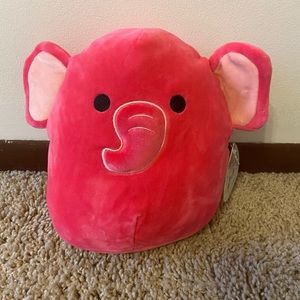 NWT Squishmallows Pink Elephant 8in